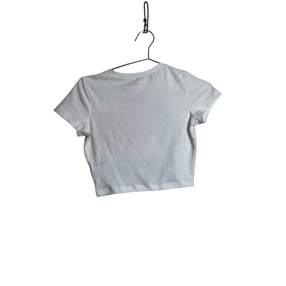 Wild Fable Shirt Womens XS White I Love Sushi Cropped Crewneck Tee Casual - Picture 5 of 5